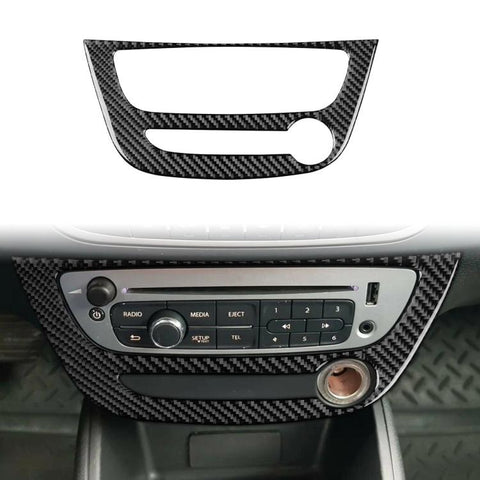 Carbon Fiber Car Air Conditioner Panel A Decorative Sticker for Renault Fluence 2009-2017 / Megane 2008-2016, Left and Right Driver, Air Conditioner Panel A