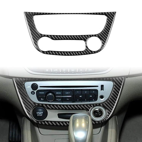 Carbon Fiber Car Air Conditioner Panel B Decorative Sticker for Renault Fluence 2009-2017 / Megane 2008-2016, Left and Right Driver, Air Conditioner Panel B