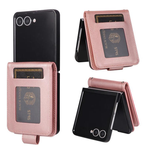 3-Card Slots Multifunctional Leather Phone Case, For Galaxy Z Flip8 5G, For Galaxy Z Fold7 5G, For Galaxy Z Flip7 5G