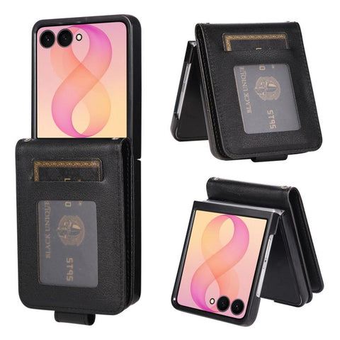 3-Card Slots Multifunctional Leather Phone Case, For Galaxy Z Flip8 5G, For Galaxy Z Fold7 5G, For Galaxy Z Flip7 5G