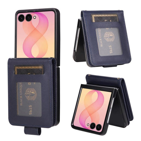 3-Card Slots Multifunctional Leather Phone Case, For Galaxy Z Flip8 5G, For Galaxy Z Fold7 5G, For Galaxy Z Flip7 5G
