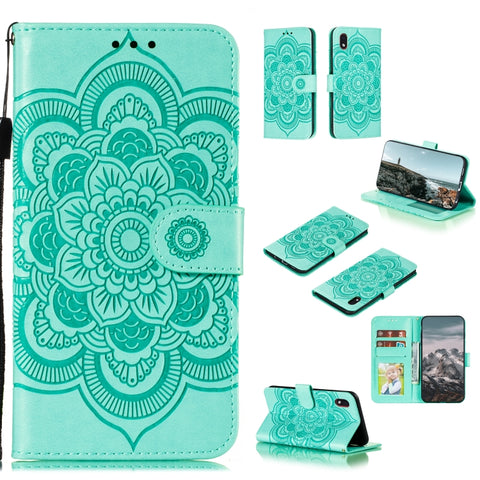 Mandala Embossing Pattern Horizontal Flip PU Leather Case with Holder & Card Slots & Walle & Lanyard, For Samsung Galaxy A01 Core, For Xiaomi Mi Note10 Lite, For Samsung Galaxy M31s