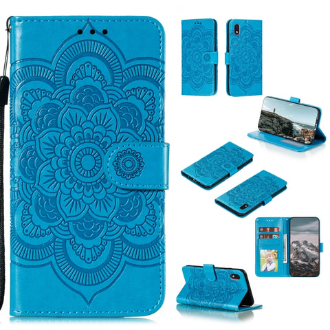 Mandala Embossing Pattern Horizontal Flip PU Leather Case with Holder & Card Slots & Walle & Lanyard, For Samsung Galaxy A01 Core, For Xiaomi Mi Note10 Lite, For Samsung Galaxy M31s