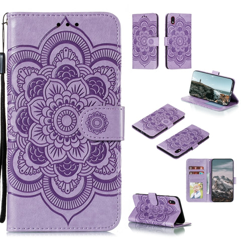 Mandala Embossing Pattern Horizontal Flip PU Leather Case with Holder & Card Slots & Walle & Lanyard, For Samsung Galaxy A01 Core, For Xiaomi Mi Note10 Lite, For Samsung Galaxy M31s