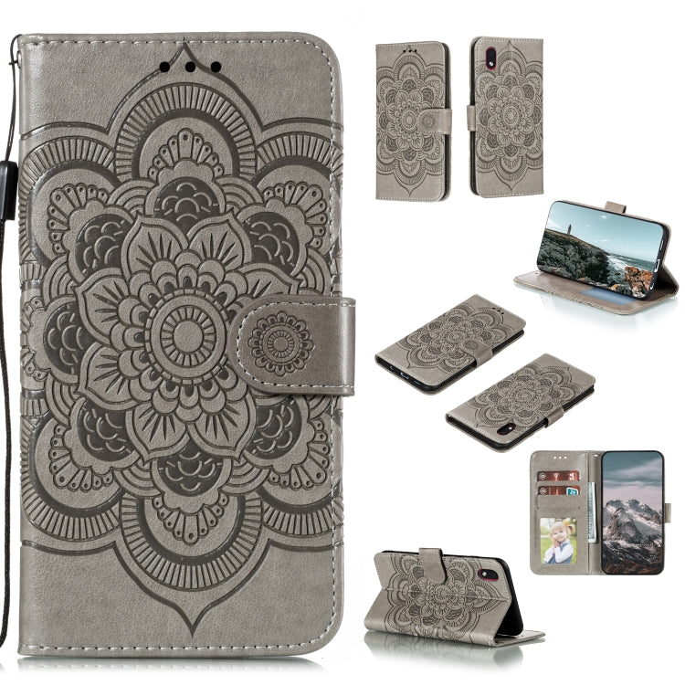 Mandala Embossing Pattern Horizontal Flip PU Leather Case with Holder & Card Slots & Walle & Lanyard, For Samsung Galaxy A01 Core, For Xiaomi Mi Note10 Lite, For Samsung Galaxy M31s