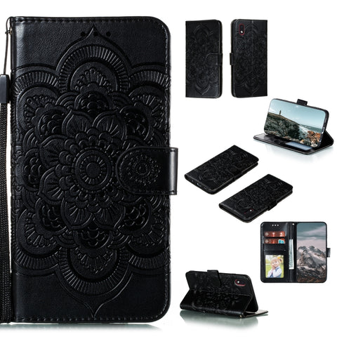 Mandala Embossing Pattern Horizontal Flip PU Leather Case with Holder & Card Slots & Walle & Lanyard, For Samsung Galaxy A01 Core, For Xiaomi Mi Note10 Lite, For Samsung Galaxy M31s