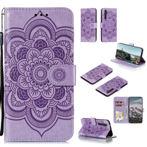 Mandala Embossing Pattern Horizontal Flip PU Leather Case with Holder & Card Slots & Walle & Lanyard, For Samsung Galaxy A01 Core, For Xiaomi Mi Note10 Lite, For Samsung Galaxy M31s