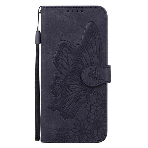 Retro Skin Feel Butterflies Embossing Horizontal Flip Leather Phone Case, For iPhone 18 Pro / 17 Pro, For iPhone 18 Pro Max / 17 Pro Max, For iPhone 17, For iPhone 17 Air
