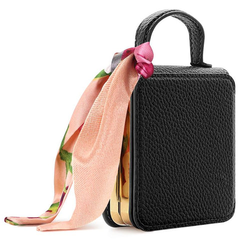 VIETAO Litchi Pattern Makeup Mirror PU Phone Case with Silk Scarf, For Galaxy Z Flip8 5G, For Samsung Galaxy Z Flip7