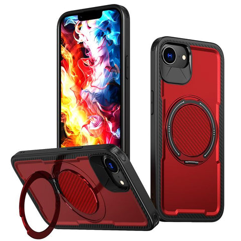 kalebol Metal 360 Degree Rotation Holder MagSafe Phone Case, For iPhone 18 Pro, For iPhone 18 Pro Max, For iPhone 17e / 16e, For iPhone 17 Pro Max, For iPhone 17 Pro, For iPhone 17, For iPhone 17 Air, For iPhone 16 Pro Max