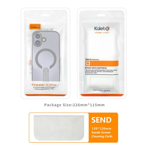 kalebol Honeycomb Cooling MagSafe Holder Phone Case, For iPhone 18 Pro, For iPhone 18 Pro Max, For iPhone 17e / 16e, For iPhone 17 Pro Max, For iPhone 17 Pro, For iPhone 17, For iPhone Air, For iPhone 16 Pro Max
