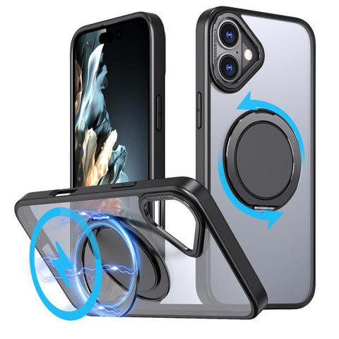 Kalebol 360-degree Rotating MagSafe Magnetic Holder Phone Case, For iPhone 17, For iPhone Air, For iPhone 16 Plus, For iPhone 16