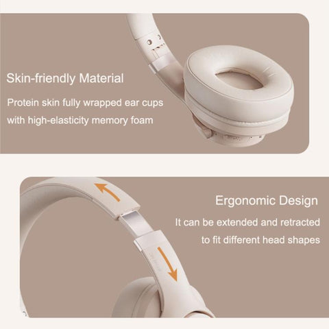 BT048NC Over-ear ANC and ENC Noise Reduction Wireless Headphones