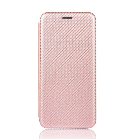 Carbon Fiber Texture Magnetic Horizontal Flip TPU + PC + PU Leather Case with Card Slot, For Galaxy M51 (Side Fingerprint), For DOOGEE N20 Pro