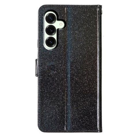 Glitter Powder Flip Leather Phone Case, For Samsung Galaxy M36 5G