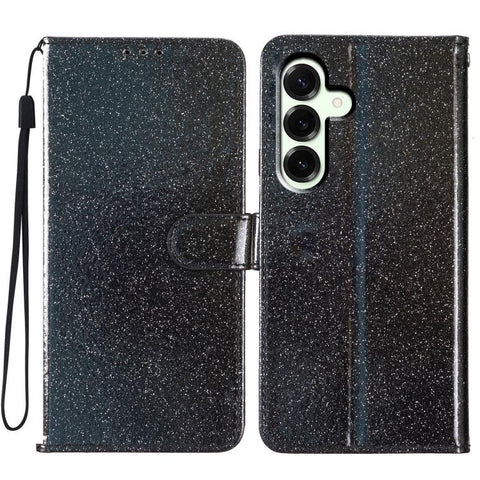 Glitter Powder Flip Leather Phone Case, For Samsung Galaxy M36 5G