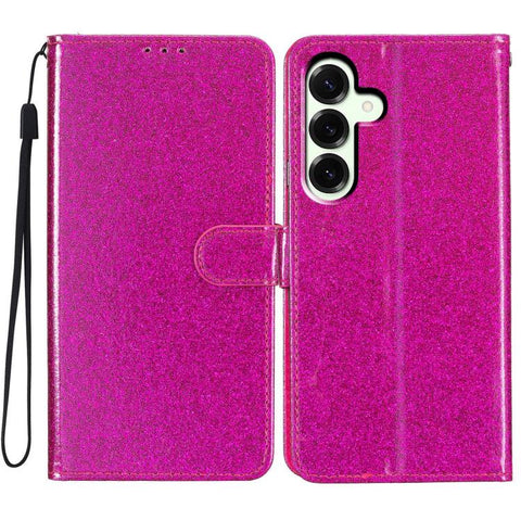 Glitter Powder Flip Leather Phone Case, For Samsung Galaxy M36 5G