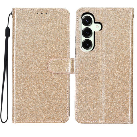 Glitter Powder Flip Leather Phone Case, For Samsung Galaxy M36 5G