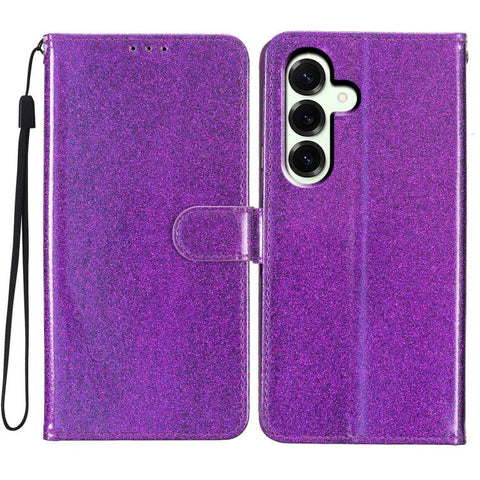 Glitter Powder Flip Leather Phone Case, For Samsung Galaxy M36 5G