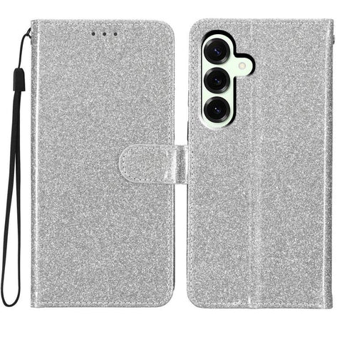 Glitter Powder Flip Leather Phone Case, For Samsung Galaxy M36 5G