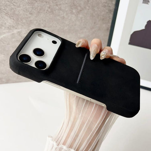 Skin Feel Sheepskin Card Slot Phone Case, For iPhone 12 / 12 Pro, For iPhone 12 Pro Max