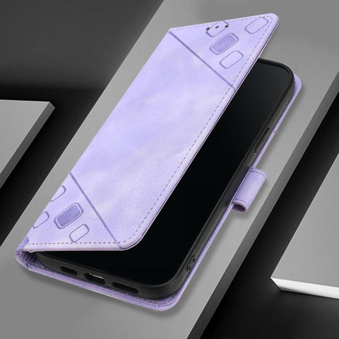 Skin-feel Embossed Leather Phone Case, For Samsung Galaxy XCover7 Pro