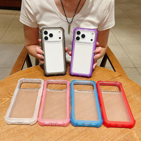 Transparent Matte TPU Hybrid PC 3-in-1 Phone Case, For iPhone 18 Pro / 17 Pro, For iPhone 18 Pro Max / 17 Pro Max
