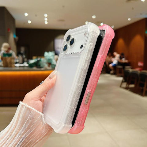Transparent Matte TPU Hybrid PC 3-in-1 Phone Case, For iPhone 18 Pro / 17 Pro, For iPhone 18 Pro Max / 17 Pro Max