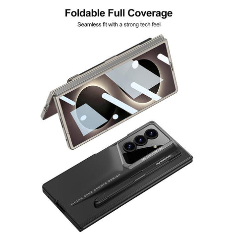 GKK Integrated Blade Ultra-thin Full Coverage Phone Case with Pen Slot, Included Pen, For Galaxy Z Fold8 Ultra 5G, For Samsung Galaxy Z Fold7 5G