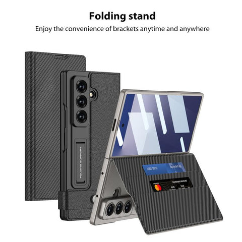 GKK Integrated Flip Wallet Leather Phone Case, For Galaxy Z Fold8 Ultra 5G, For Samsung Galaxy Z Fold7 5G