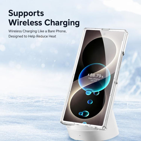 GKK Integrated PC Magnetic Folding Hinge Phone Case with Rotating Holder, For Galaxy Z Fold8 Ultra 5G, For Samsung Galaxy Z Fold7 5G
