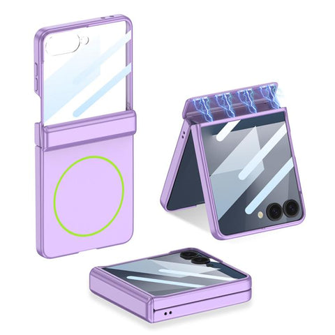 GKK Integrated MagSafe Magnetic Full Coverage Phone Case, For Galaxy Z Flip8 5G, For Samsung Galaxy Z Flip7 5G