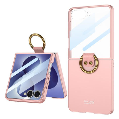 GKK Integrated Ultra-Thin Ring Holder Phone Case, For Galaxy Z Flip8 5G, For Samsung Galaxy Z Flip7 5G