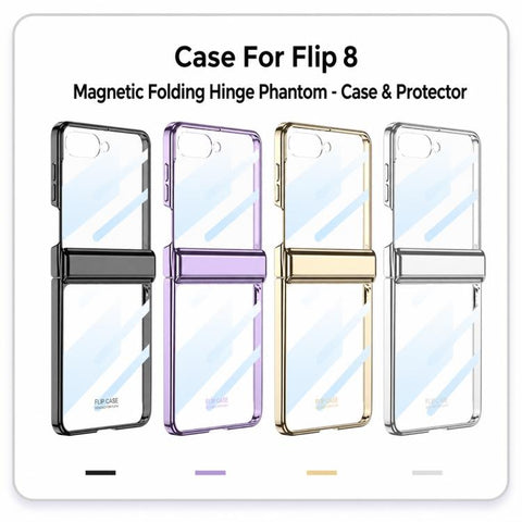 GKK Integrated Magnetic Fold Hinge Shockproof Phone Case, For Galaxy Z Flip8 5G, For Samsung Galaxy Z Flip7 5G