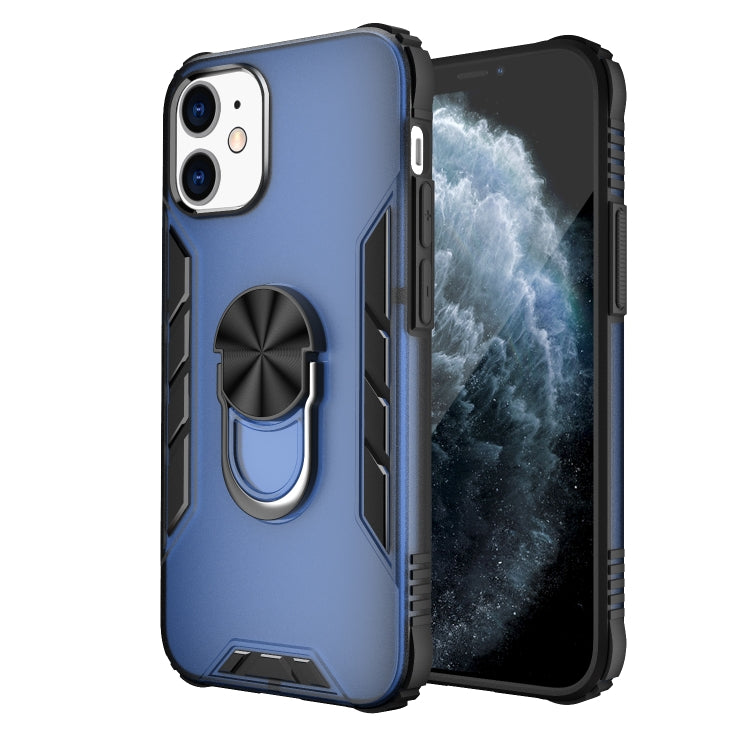 Magnetic Frosted PC + Matte TPU Shockproof Case with Ring Holder, For iPhone 12 Pro Max, For iPhone 12 / 12 Pro, For iPhone 12 mini