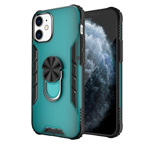 Magnetic Frosted PC + Matte TPU Shockproof Case with Ring Holder, For iPhone 12 Pro Max, For iPhone 12 / 12 Pro, For iPhone 12 mini