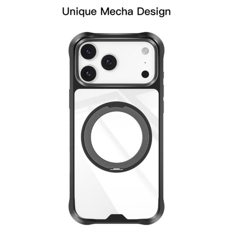 Mutural Xuan Armor Series MagSafe Magnetic Holder Phone Case, For iPhone 18 Pro / 17 Pro, For iPhone 18 Pro Max / 17 Pro Max
