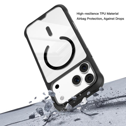 Mutural Clear Armor Series MagSafe PC Hybrid TPU Phone Case, For iPhone 18 Pro / 17 Pro, For iPhone 18 Pro Max / 17 Pro Max