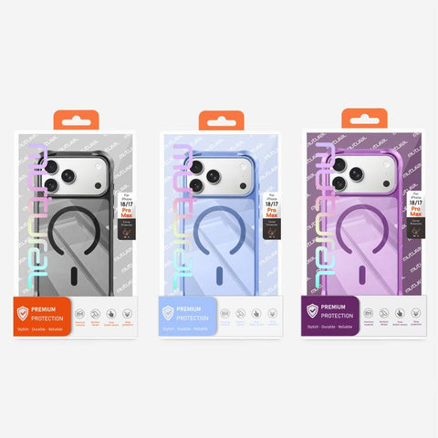 Mutural Clear Armor Series MagSafe PC Hybrid TPU Phone Case, For iPhone 18 Pro / 17 Pro, For iPhone 18 Pro Max / 17 Pro Max