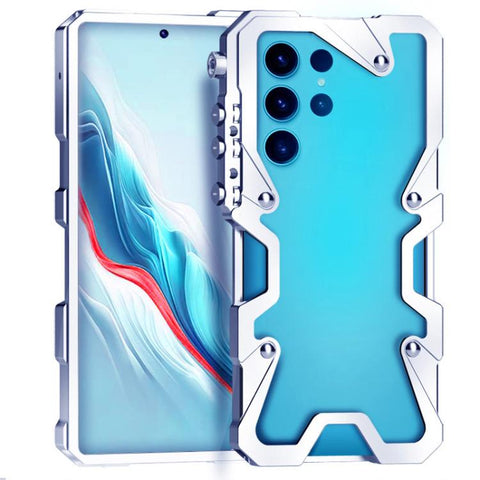 Trigger Design Hollow Metal Frame Phone Case with Lanyard, For Samsung Galaxy S26+ 5G, For Samsung Galaxy S26 Ultra 5G, For Samsung Galaxy S25 FE 5G, For Samsung Galaxy S25 Edge 5G, For Samsung Galaxy S25 5G, For Samsung Galaxy S25+ 5G                 ...