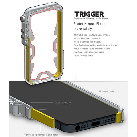 Trigger Design Hollow Metal Frame Phone Case with Lanyard, For Samsung Galaxy S26+ 5G, For Samsung Galaxy S26 Ultra 5G, For Samsung Galaxy S25 FE 5G, For Samsung Galaxy S25 Edge 5G, For Samsung Galaxy S25 5G, For Samsung Galaxy S25+ 5G                 ...