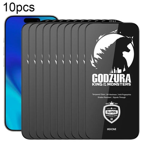 WK WTP-124 10pcs 6D Curved Ultra-Fine Edge HD Full-Screen Tempered Glass Film, For iPhone 18 Pro / 17 Pro, For iPhone 18 Pro Max / 17 Pro Max, For iPhone 16 Pro / 17, For iPhone 17 Air, For iPhone 16 Pro Max, For iPhone 16 Plus / 15 Plus               ...