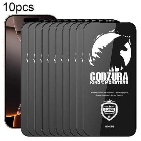 WK WTP-124 10pcs 6D Curved Ultra-Fine Edge HD Full-Screen Tempered Glass Film, For iPhone 18 Pro / 17 Pro, For iPhone 18 Pro Max / 17 Pro Max, For iPhone 16 Pro / 17, For iPhone 17 Air, For iPhone 16 Pro Max, For iPhone 16 Plus / 15 Plus               ...