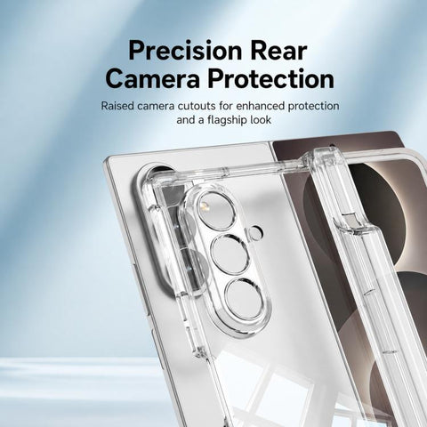 GKK Integrated Airbag Hinge Full Coverage Phone Case with Holder / Pen Box, Not Included Pen, For Galaxy Z Fold8 Ultra 5G, For Samsung Galaxy Z Fold7 5G