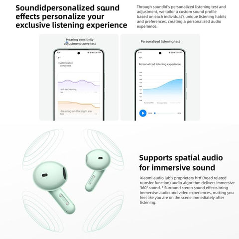 Original Xiaomi REDMI Buds 7S Semi-in-Ear Active Noise Cancelling Bluetooth Earphone