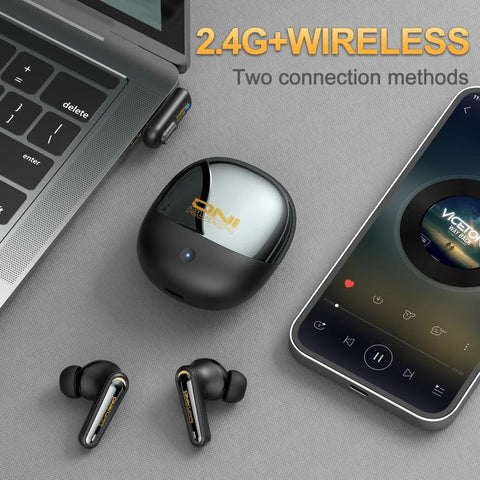 ONIKUMA TX610 Dual Mode 2.4G Receiver and Wireless Bluetooth Earphone, TX610