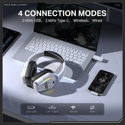 ONIKUMA GT883 Quad-Mode Wireless Bluetooth Earphone, GT883(Black White)