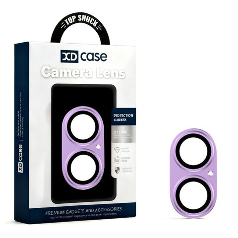 XDcase Armor Full-Coverage Frosted Metal Camera Lens Ring Film, For iPhone 17