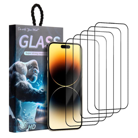 5pcs / Pack Do As You Wish Silk Screen Printed HD Tempered Glass Film, For iPhone 18 Pro / 17 Pro, For iPhone 18 Pro Max / 17 Pro Max, For iPhone 17e / 16e, For iPhone 17, For iPhone Air, For iPhone 16 Pro Max, For iPhone 16 Pro, For iPhone 16 Plus    ...