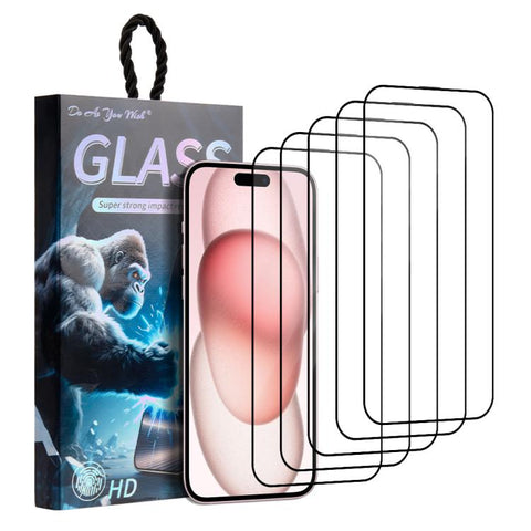 5pcs / Pack Do As You Wish Silk Screen Printed HD Tempered Glass Film, For iPhone 18 Pro / 17 Pro, For iPhone 18 Pro Max / 17 Pro Max, For iPhone 17e / 16e, For iPhone 17, For iPhone Air, For iPhone 16 Pro Max, For iPhone 16 Pro, For iPhone 16 Plus    ...